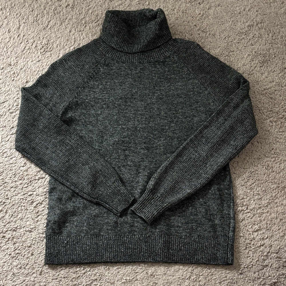 LOFT Charcoal Turtleneck Sweater